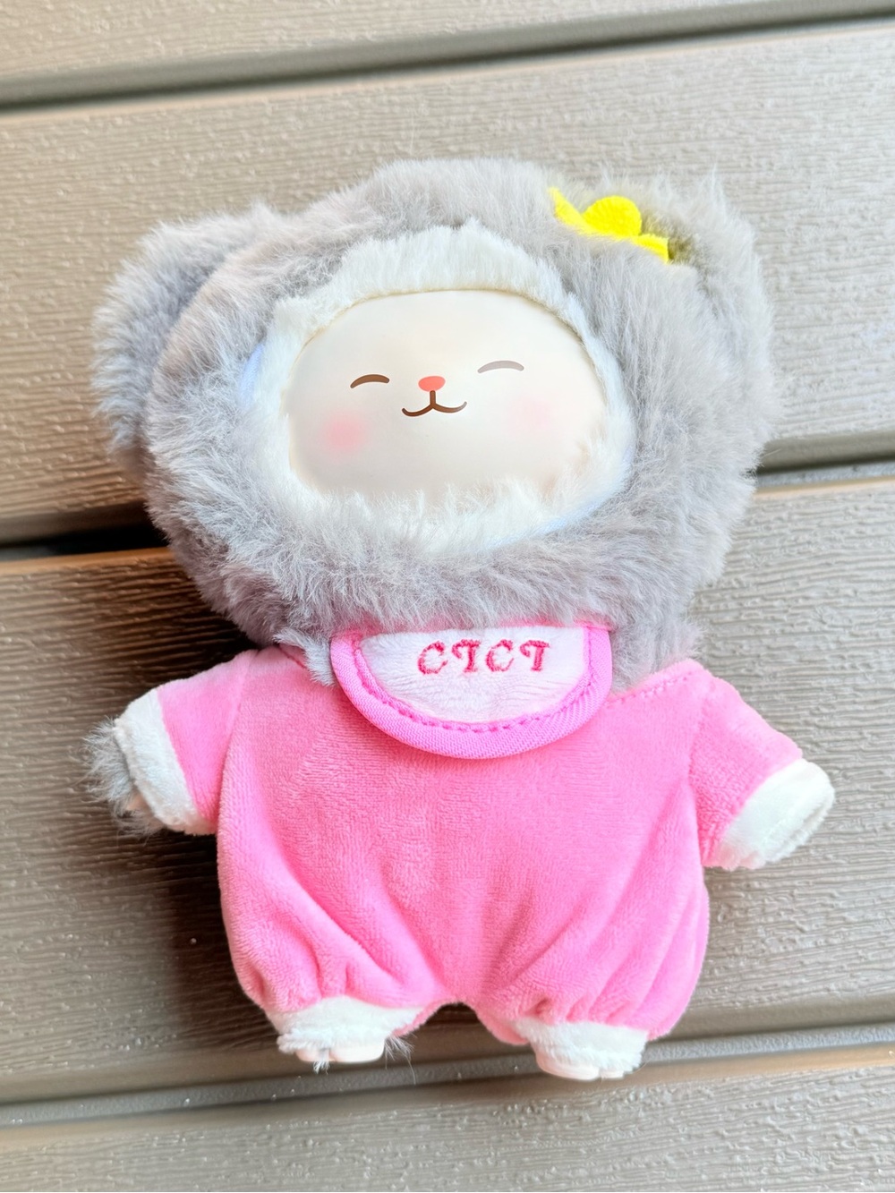 MINISO Koala Lamb Cici 7" Lamb Baa Series Pink Costume Stuffed Animal VGC